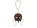 Elegant Raven Leather Mini Mask – Handcrafted Charm for Rearview Mirrors, Handbags, Lanyards, Party Favors & More by Rockwell Masks