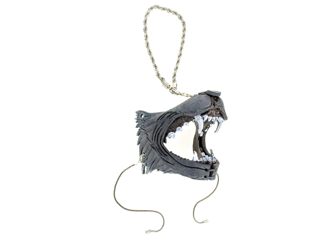 Lone Wolf Leather Mini Mask – Handcrafted Charm for Rearview Mirrors, Handbags, Lanyards, Party Favors & More by Rockwell Masks
