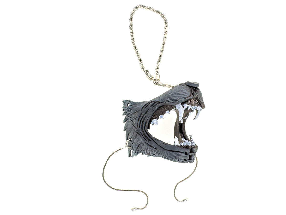 Lone Wolf Leather Mini Mask – Handcrafted Charm for Rearview Mirrors, Handbags, Lanyards, Party Favors & More by Rockwell Masks
