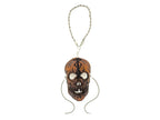 Skull Leather Mini Mask – Handcrafted Charm for Rearview Mirrors, Handbags, Lanyards, Party Favors & More by Rockwell Masks