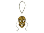Menacing Skull Leather Mini Mask – Handcrafted Charm for Rearview Mirrors, Handbags, Lanyards, Party Favors & More by Rockwell Masks