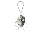 Menacing Skull Leather Mini Mask – Handcrafted Charm for Rearview Mirrors, Handbags, Lanyards, Party Favors & More by Rockwell Masks