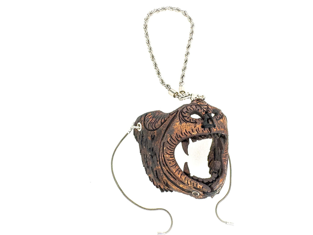 Chimp Leather Mini Mask – Handcrafted Charm for Rearview Mirrors, Handbags, Lanyards, Party Favors & More by Rockwell Masks