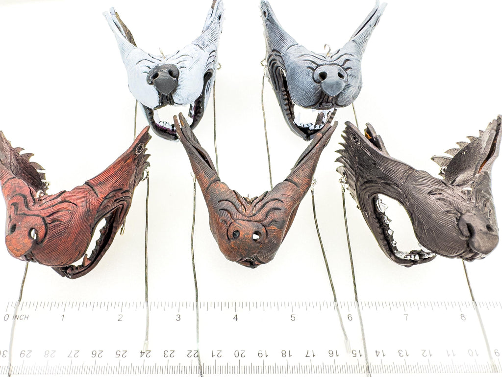 Lone Wolf Leather Mini Mask – Handcrafted Charm for Rearview Mirrors, Handbags, Lanyards, Party Favors & More by Rockwell Masks