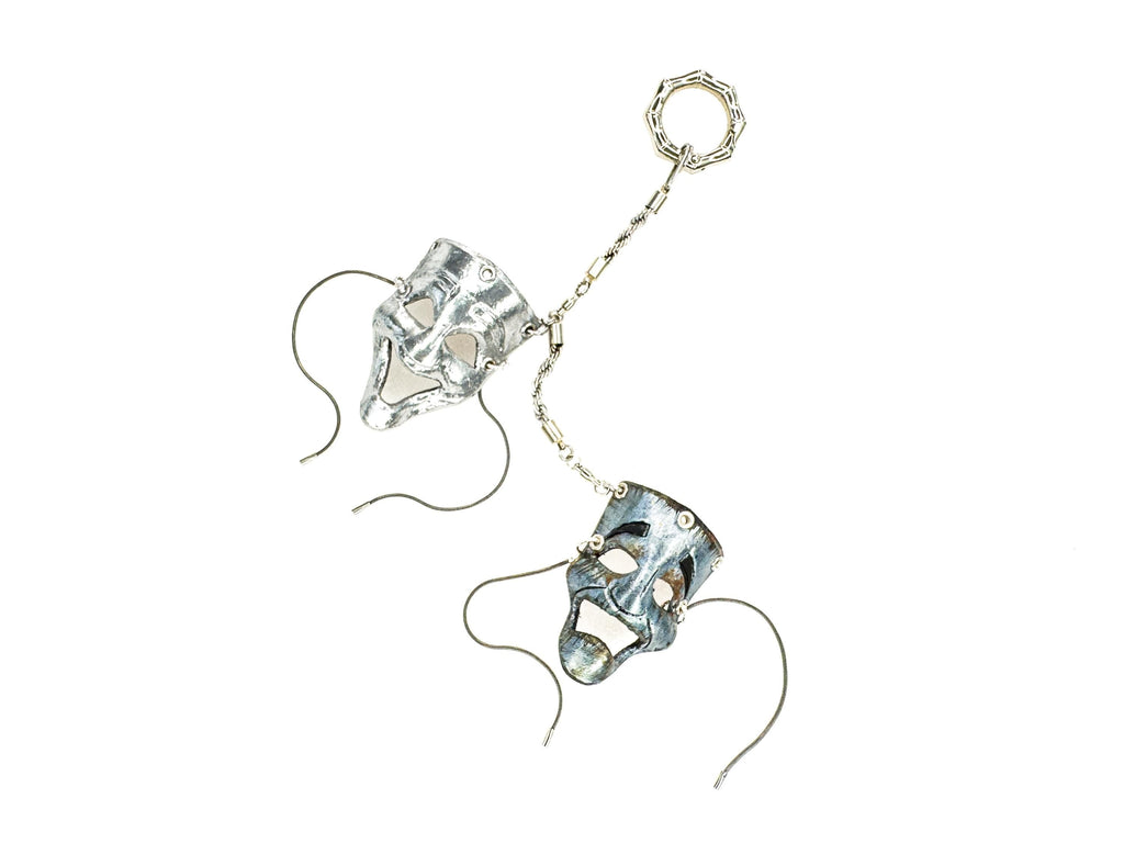 Olde Theatre Leather Mini Mask – Handcrafted Charm for Rearview Mirrors, Handbags, Lanyards, Party Favors & More by Rockwell Masks