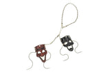 Olde Theatre Leather Mini Mask – Handcrafted Charm for Rearview Mirrors, Handbags, Lanyards, Party Favors & More by Rockwell Masks