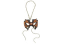 Pro Wrestler Leather Mini Mask – Handcrafted Charm for Rearview Mirrors, Handbags, Lanyards, Party Favors & More by Rockwell Masks