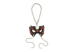 Pro Wrestler Leather Mini Mask – Handcrafted Charm for Rearview Mirrors, Handbags, Lanyards, Party Favors & More by Rockwell Masks