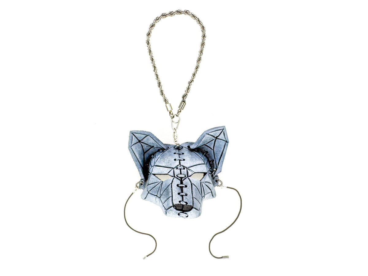 Sly Fox Leather Mini Mask – Handcrafted Charm for Rearview Mirrors, Handbags, Lanyards, Party Favors & More by Rockwell Masks