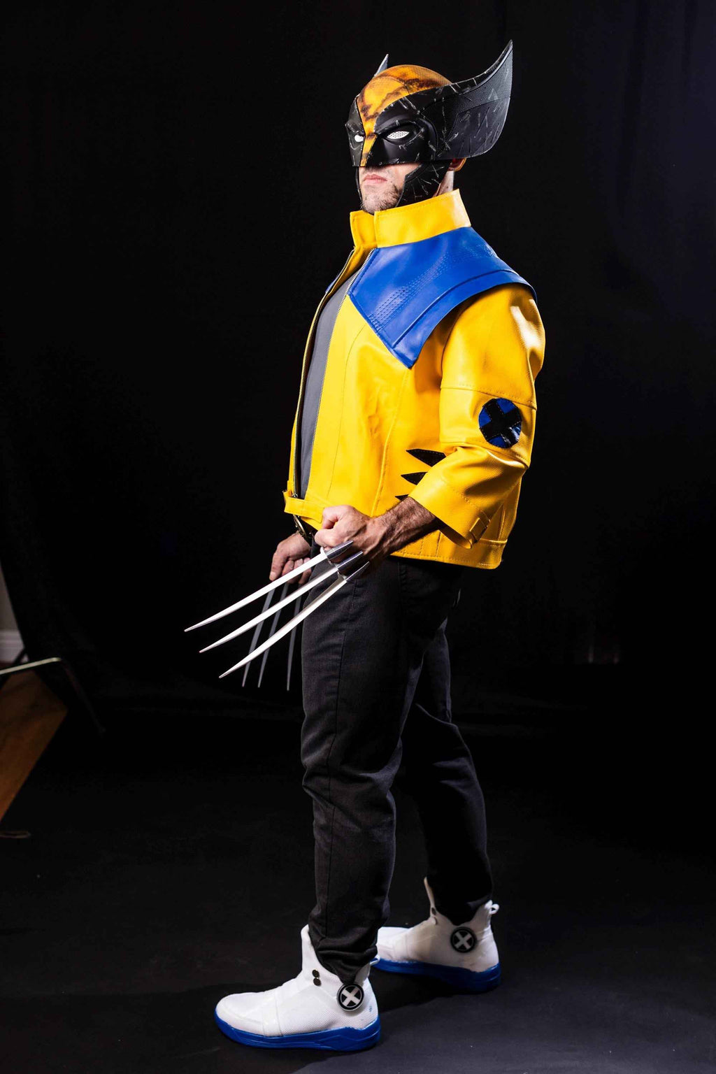 Rivals Wolverine Yellow Leather Jacket - Inspired by Attack of the Sentinels Cosplay - Big Tim's Magic Emporium