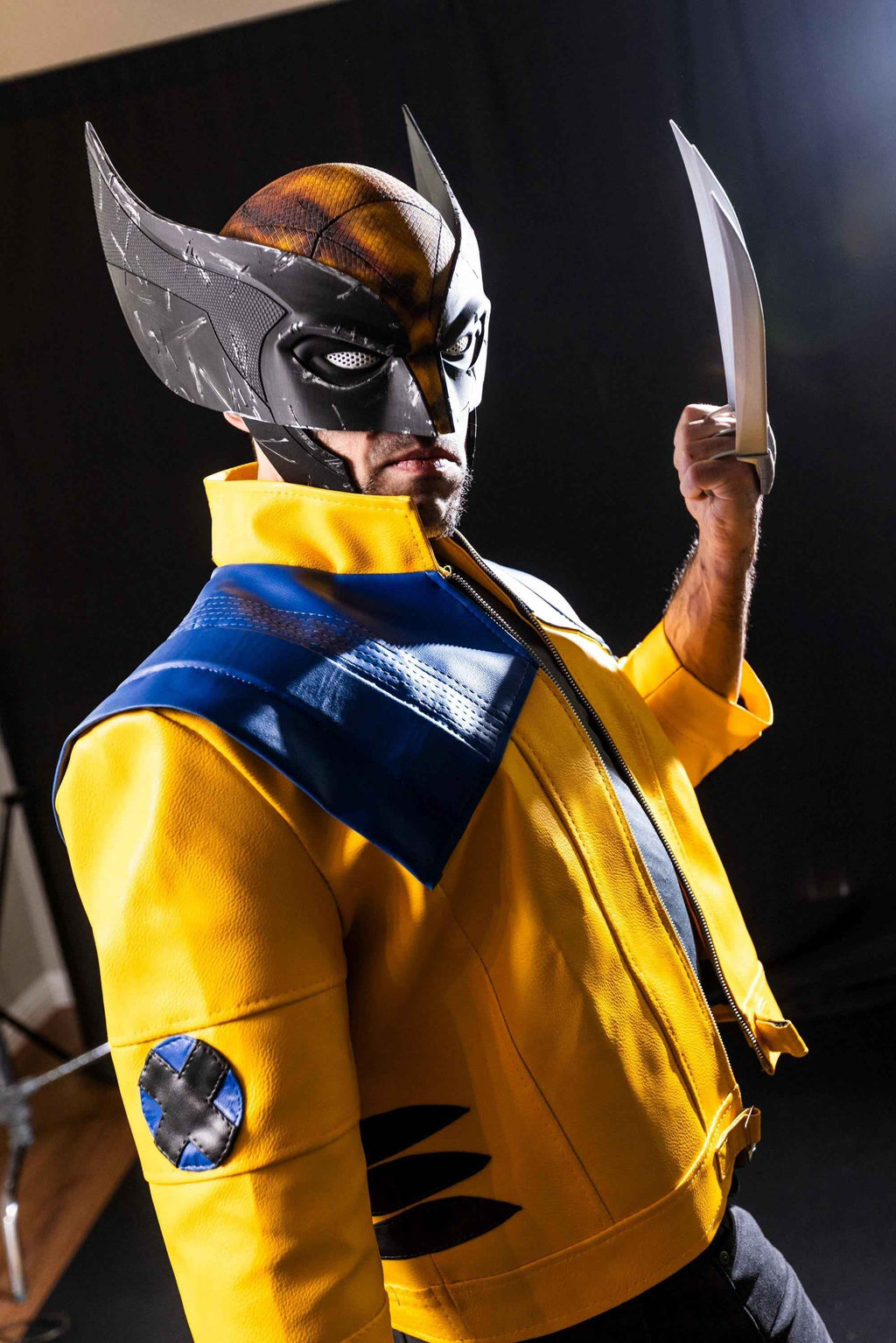 Rivals Wolverine Yellow Leather Jacket - Inspired by Attack of the Sentinels Cosplay - Big Tim's Magic Emporium