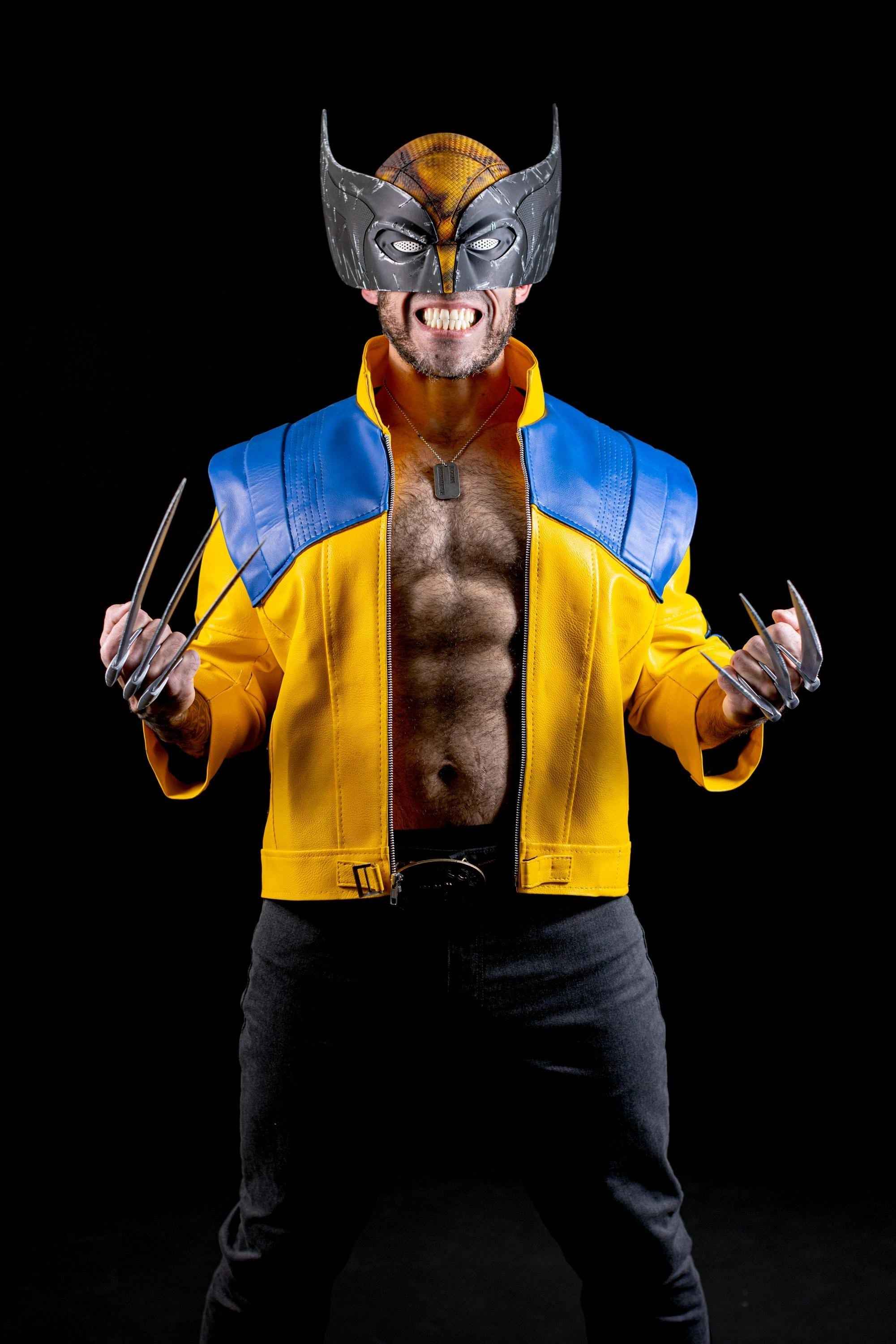 Rivals Wolverine Yellow Leather Jacket - Inspired by Attack of the Sentinels Cosplay - Big Tim's Magic Emporium
