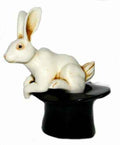 Artist Neil Eyre Eyredesigns Bunny Rabbit Hare White in Magician Magic Black Top Hat