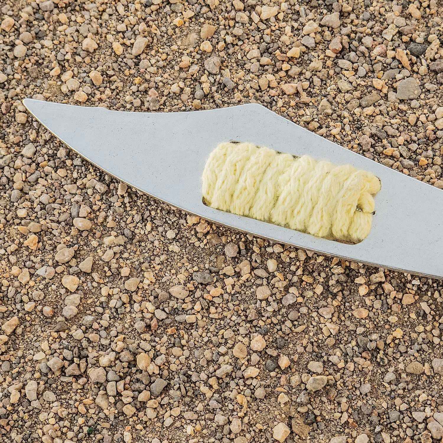 Fire Juggling Knife, with Rubber and Kevlar Wick Trick Concepts