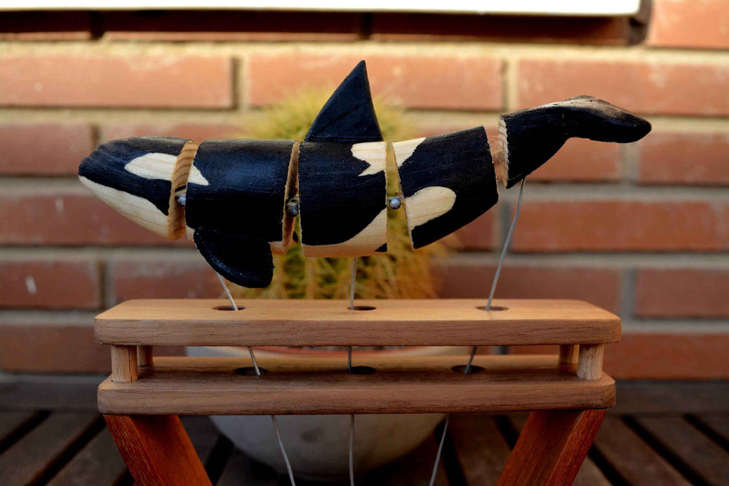 Automaton Orca 2.0 - Handmade Wooden Sculpture
