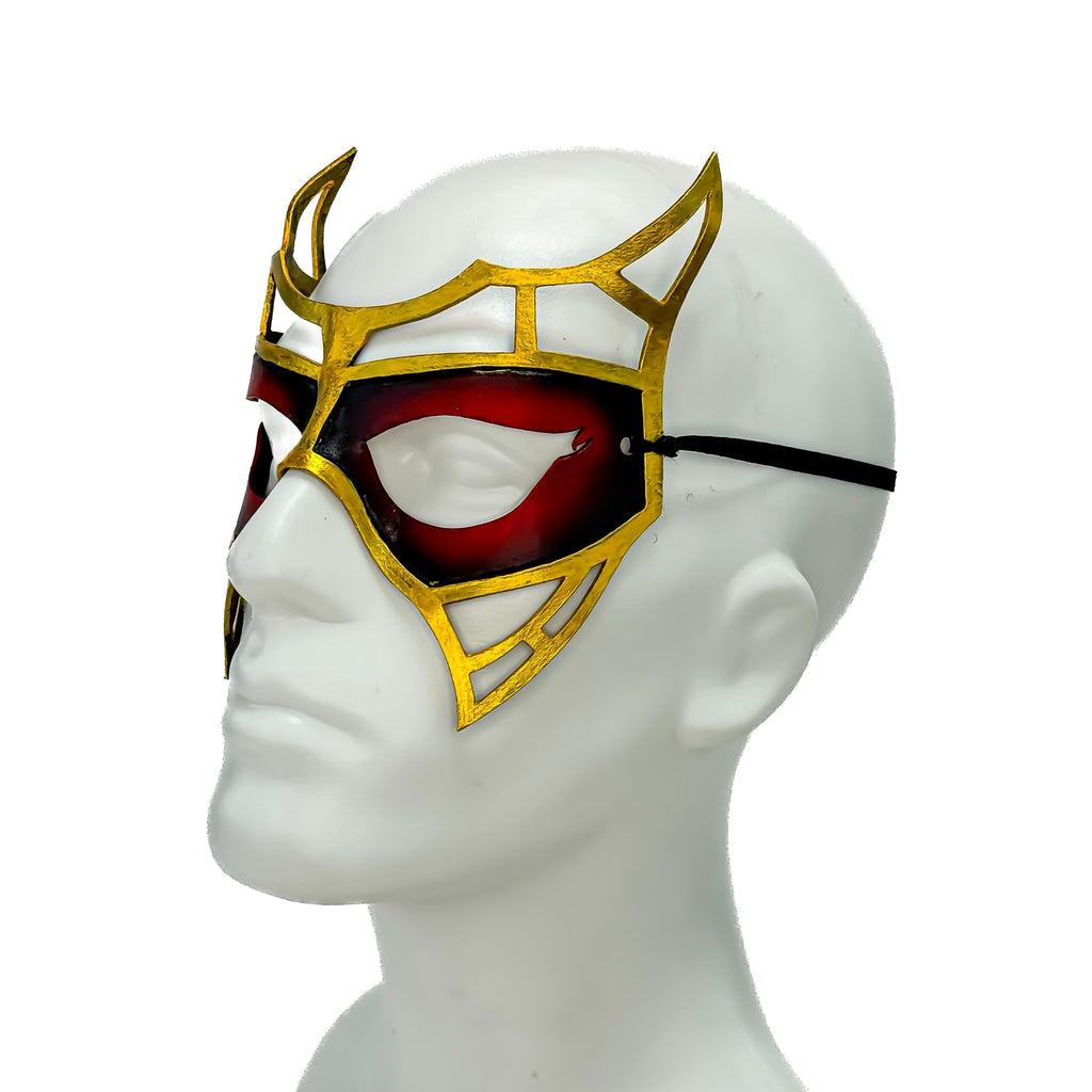 Red Royalty Handmade Genuine Leather Mask by Rockwell Masks