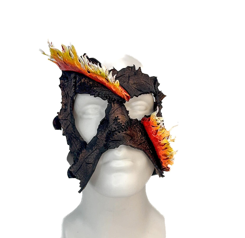 In Flames - Handmade Mask for Halloween, Performance or Cosplay Costume by Rockwell Masks