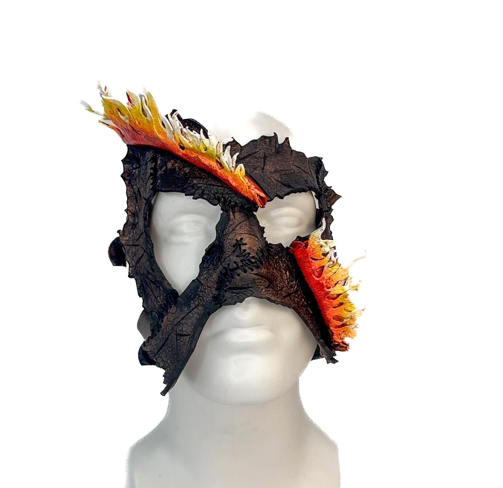 In Flames - Handmade Mask for Halloween, Performance or Cosplay Costume by Rockwell Masks