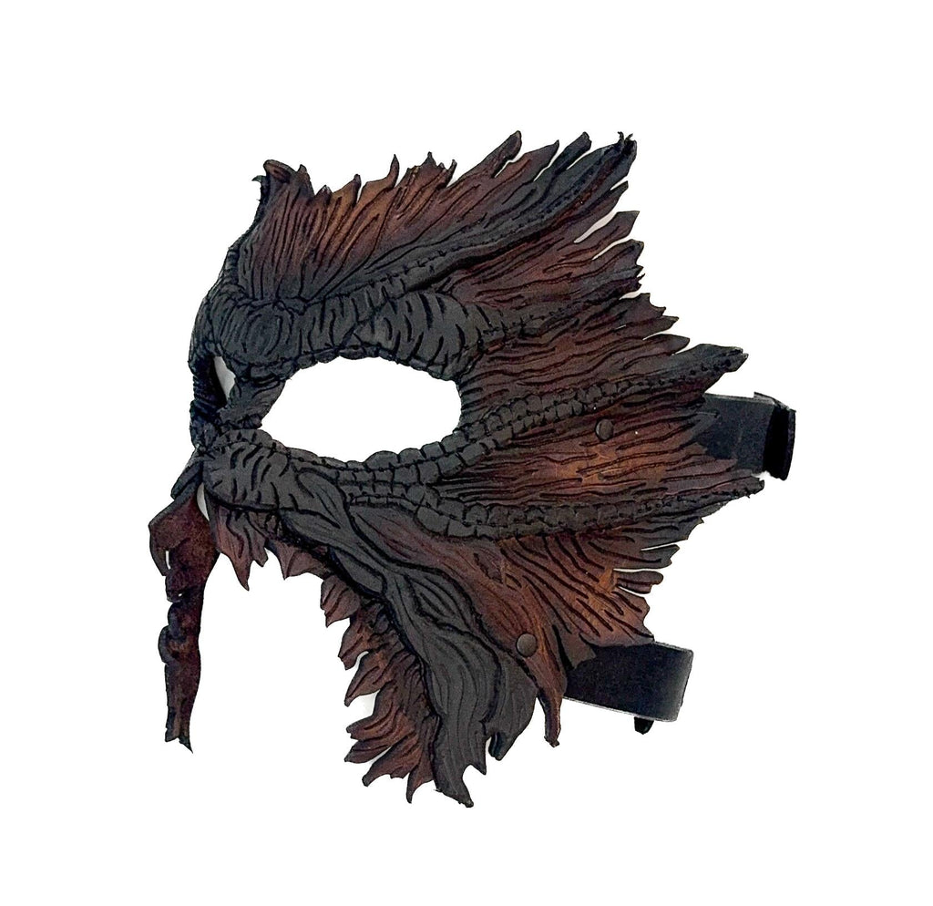 World's End - Handmade Leather Mask for Halloween, Performance or Cosplay Costume by Rockwell Masks