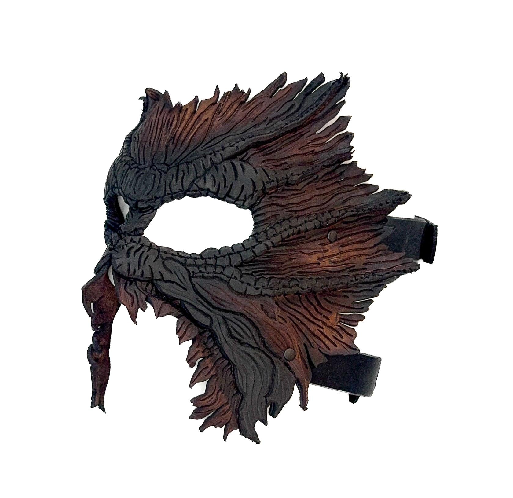World's End - Handmade Leather Mask for Halloween, Performance or Cosplay Costume by Rockwell Masks