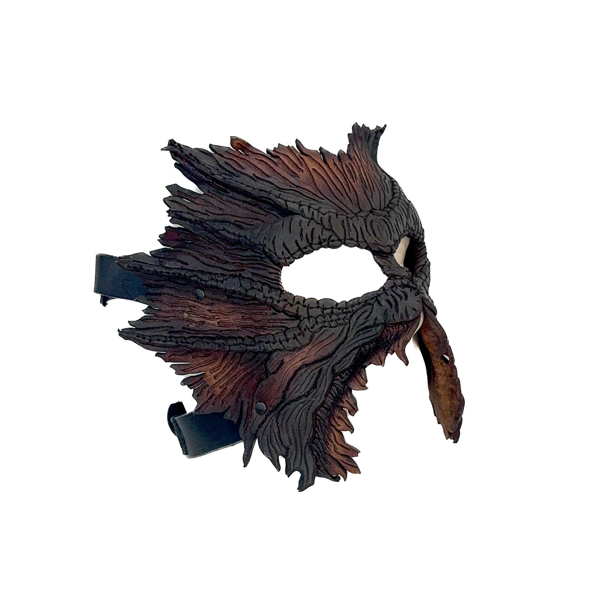 World's End - Handmade Leather Mask for Halloween, Performance or Cosplay Costume by Rockwell Masks