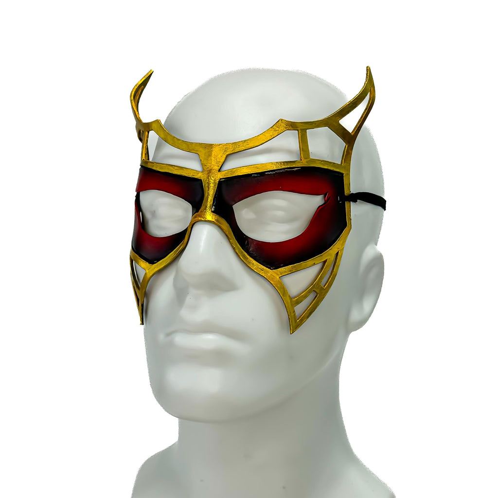 Red Royalty Handmade Genuine Leather Mask by Rockwell Masks