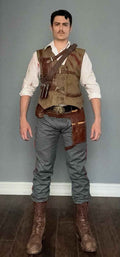 Edward Richtofen Primis Outfit - Tactical Leather Vest, Pants & Accessories Set by Ox and Bulls - Big Tim's Magic Emporium