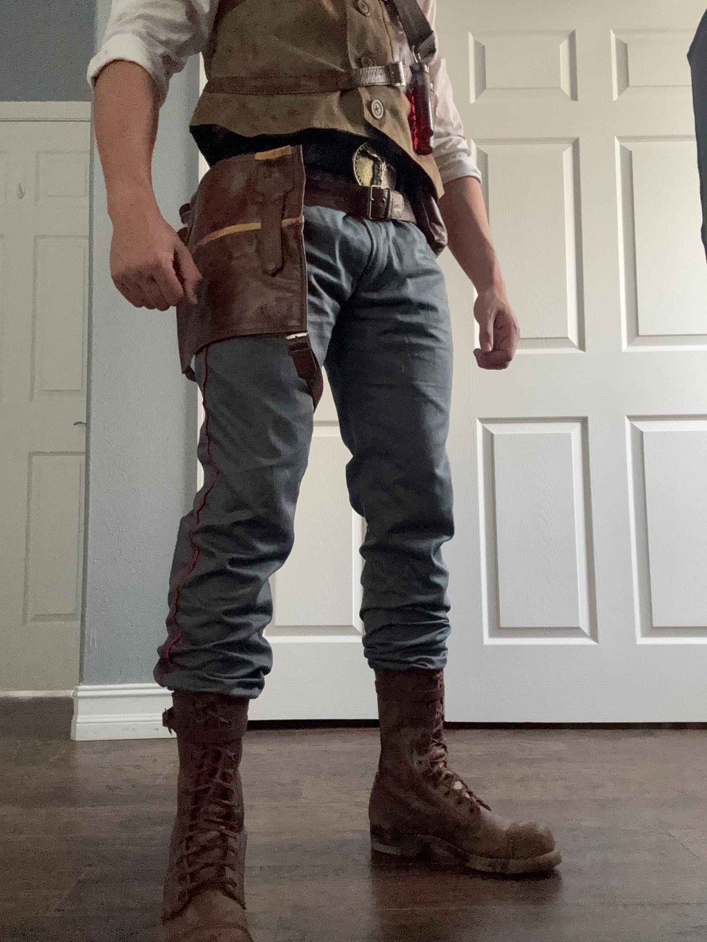 Edward Richtofen Primis Outfit - Tactical Leather Vest, Pants & Accessories Set by Ox and Bulls - Big Tim's Magic Emporium
