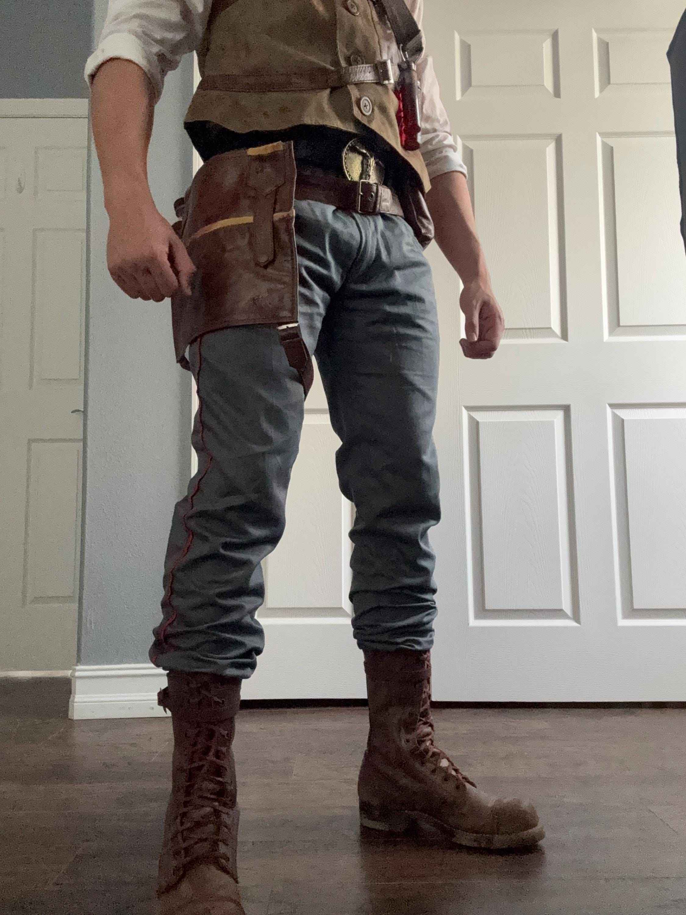 Edward Richtofen Primis Outfit - Tactical Leather Vest, Pants & Accessories Set by Ox and Bulls - Big Tim's Magic Emporium