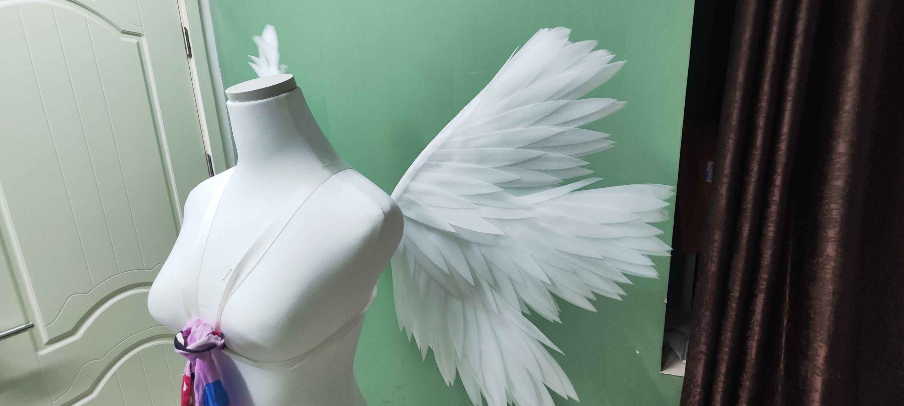 6 Wings Movable Wings Handcrafted Electric Wings - Movable Wing Motor Kit with 14500 Battery & Strap-for Kids Event, Flower ,Party,Wedding