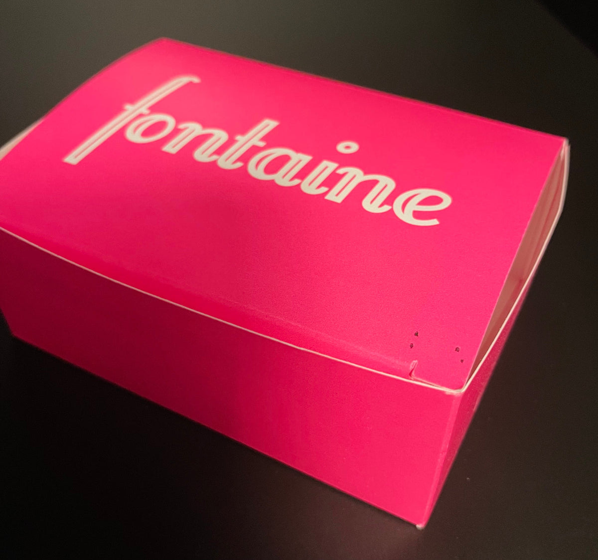 Fontaine Neon Pink Half Brick Box by Card-Addiction.com
