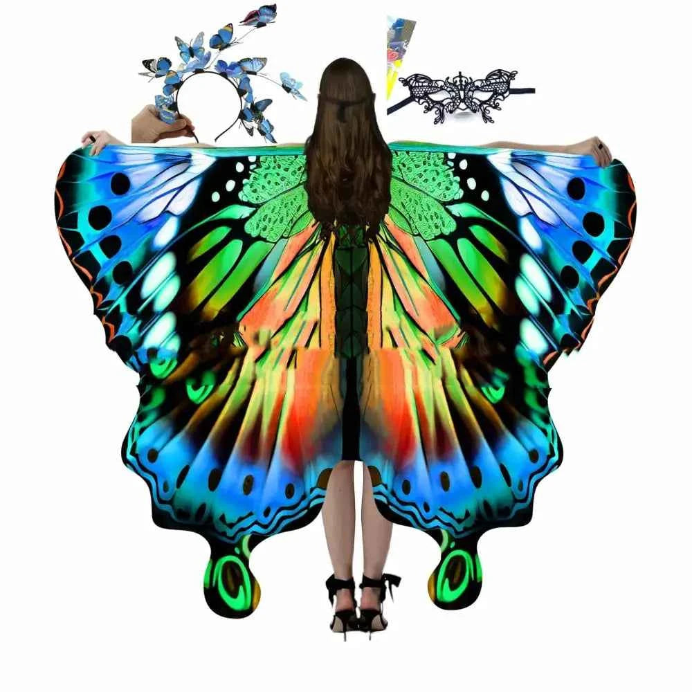 Iridescent Butterfly Talma Halloween Costume by Royalessencelux