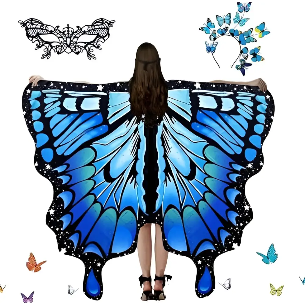 Iridescent Butterfly Talma Halloween Costume by Royalessencelux