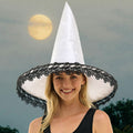 Lace Trim Halloween Witch Hat by Madeline Love
