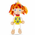 Girl in a Yellow Dress Wooden Doll on a Spring 6.3 Inches by BestPysanky