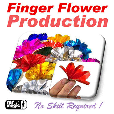 Finger Flower Production (Set of 16) by Mr. Magic by Murphy's Magic Supplies, Inc.