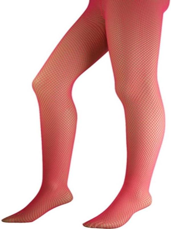 Neon Pink Lycra Fishnet Pantyhose Size: One Size by Masquerade