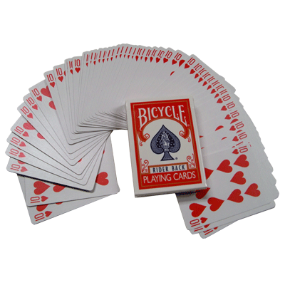 Assorted Red Back Bicycle One Way Forcing Deck (assorted values) by Murphy's Magic Supplies, Inc.