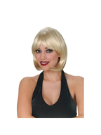 Adult Blonde Short Bob Wig by Masquerade