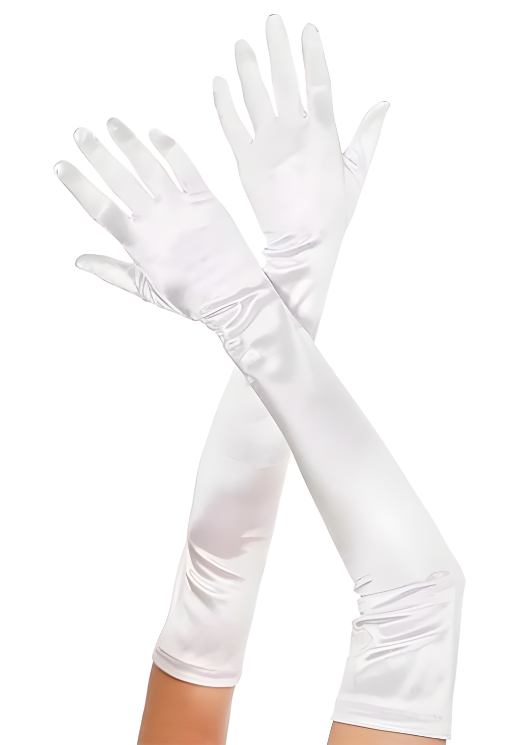 Adult White Opera Gloves by Masquerade