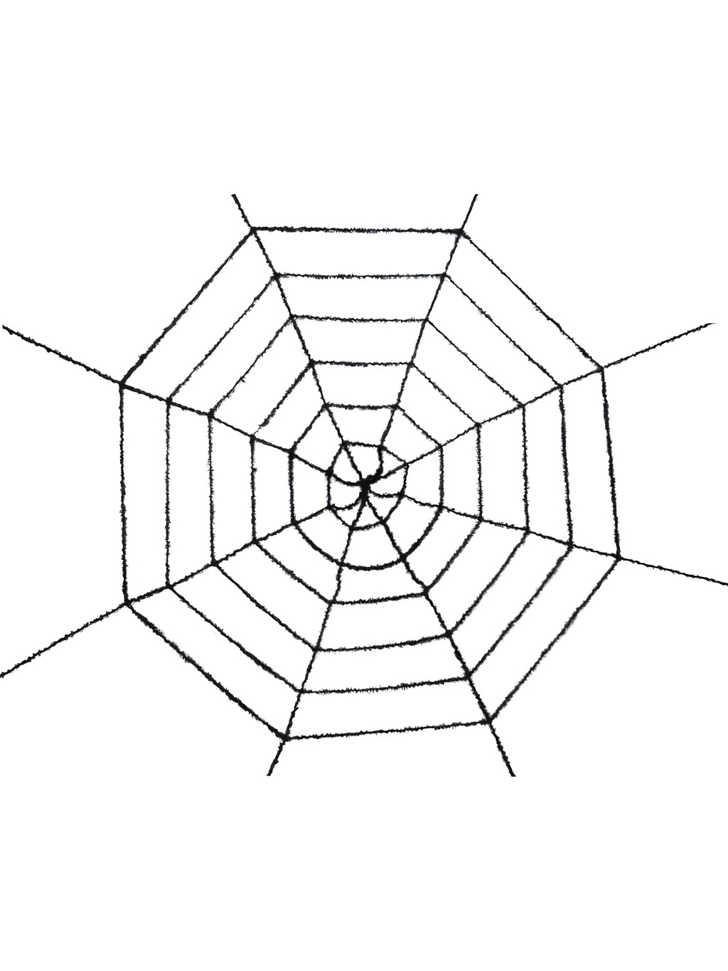 Black Tinsel Spider Web by Masquerade