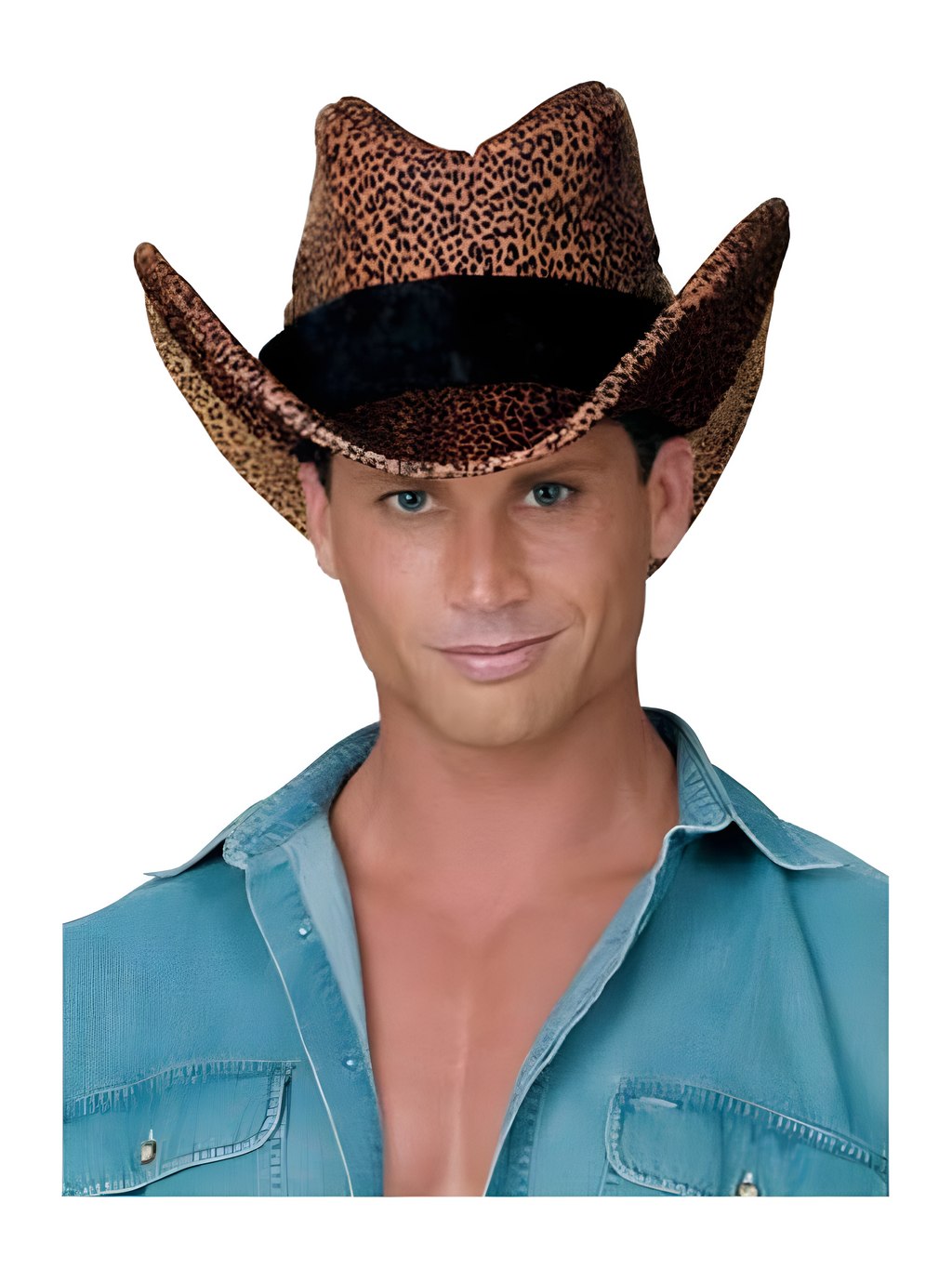 Adult Leopard Cowboy Hat by Masquerade