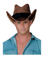 Adult Leopard Cowboy Hat by Masquerade