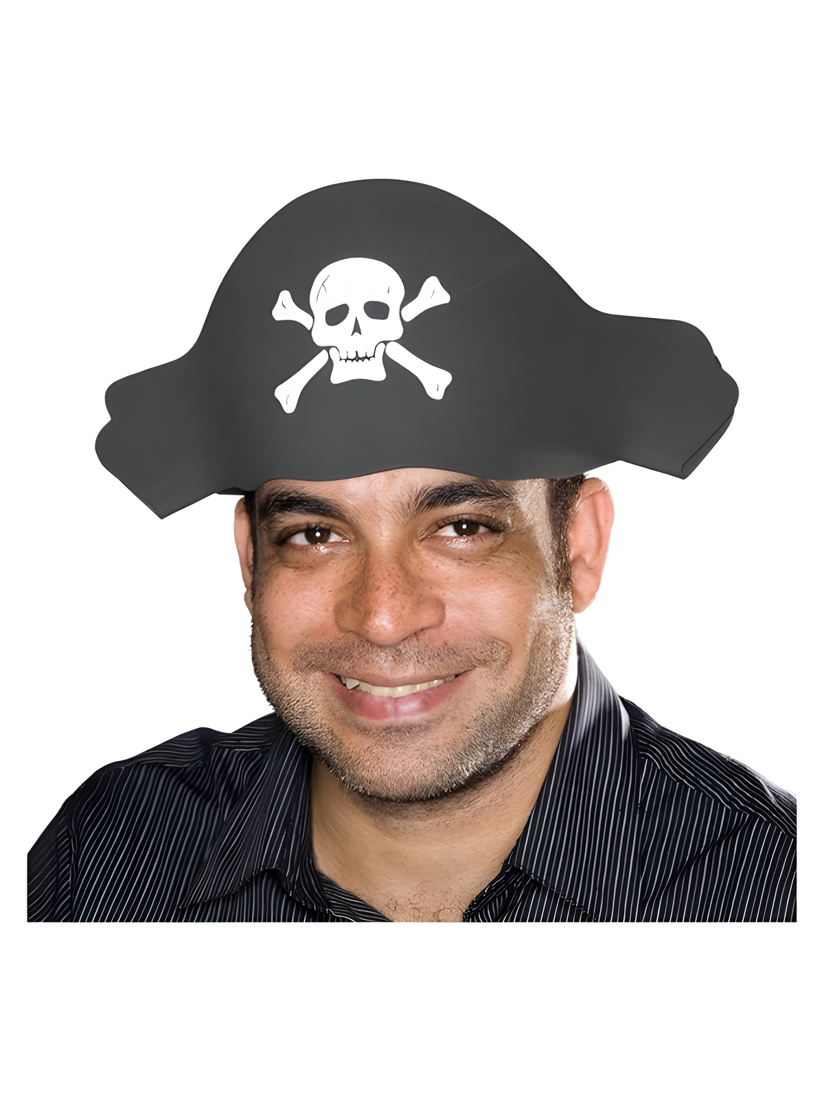 Black Foam Pirate Hat by Masquerade