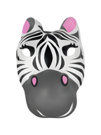 Foam Zebra Mask by Masquerade