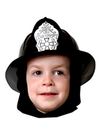 Child Black Fireman Hat by Masquerade