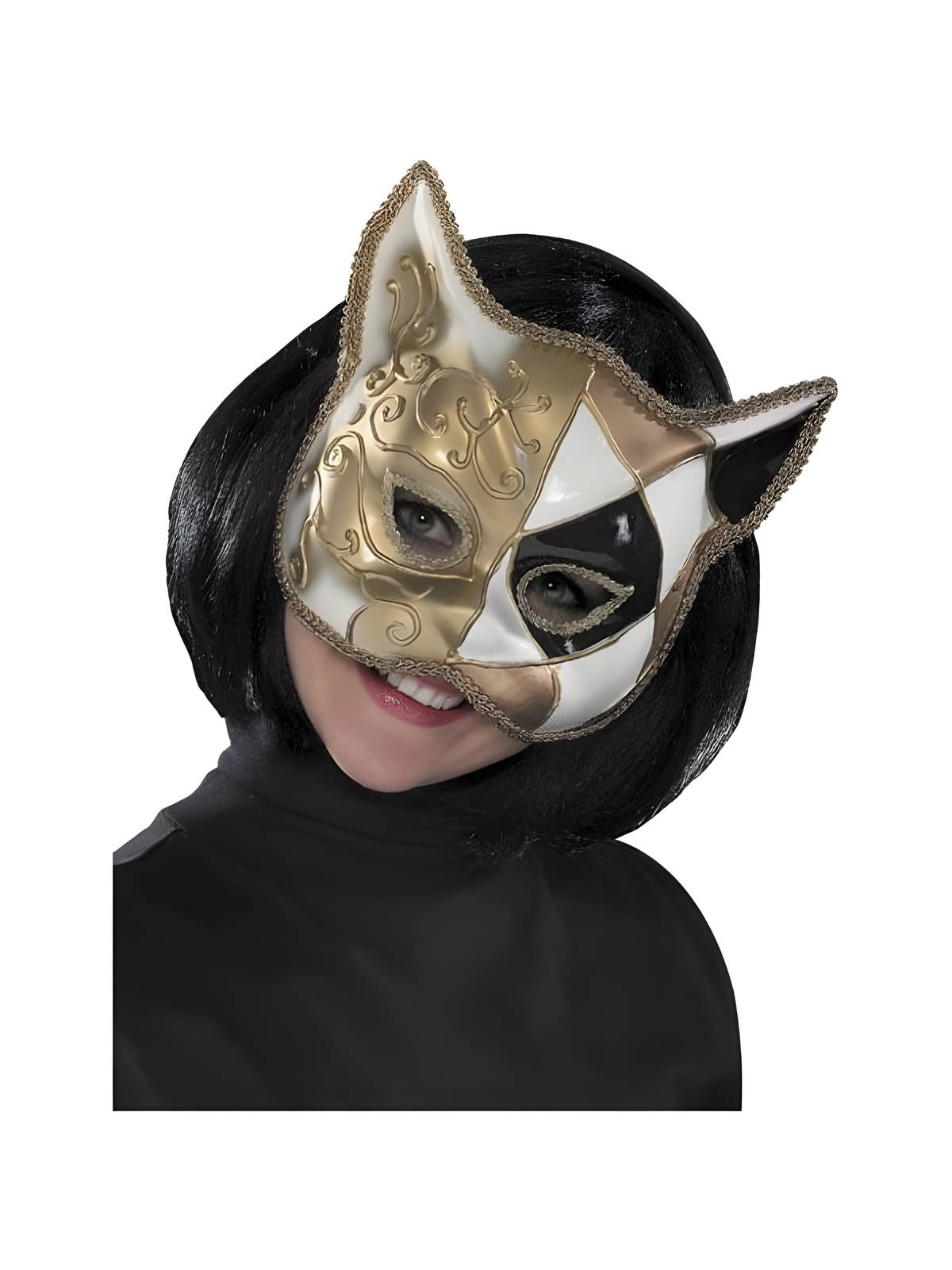 Domino Cat Venetian Mask by Masquerade