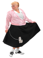 Plus Size 50s Pink Lady Costume Size: Women's Plus 14-20 by Masquerade