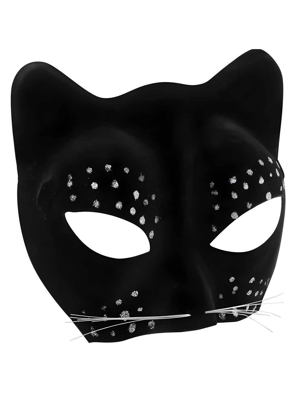 Black Cat Face Mask by Masquerade