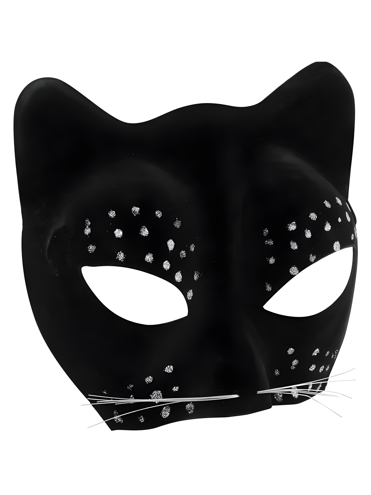 Black Cat Face Mask by Masquerade